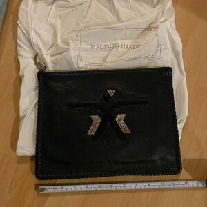 Madison Harding black zippered bag